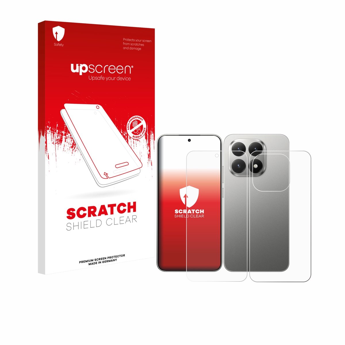 upscreen - Screenprotector voor Xiaomi 15T (Voor+Achter) - Folie Beschermfolie transparant