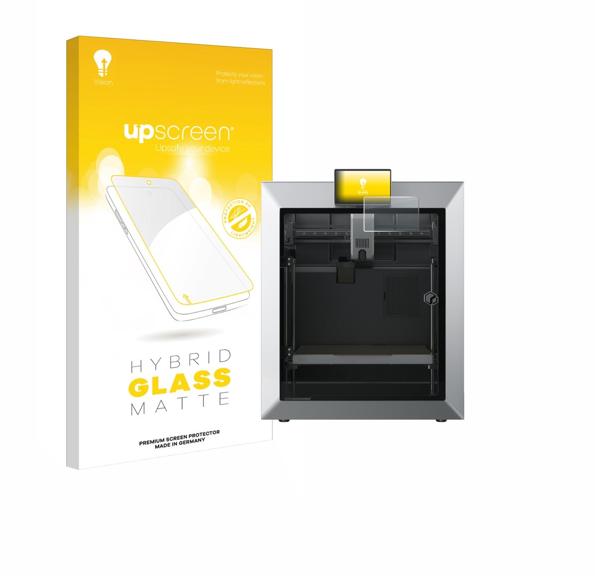 upscreen - Screenprotector voor Qidi Tech Q2 - Folie Beschermfolie Beschermglas matte