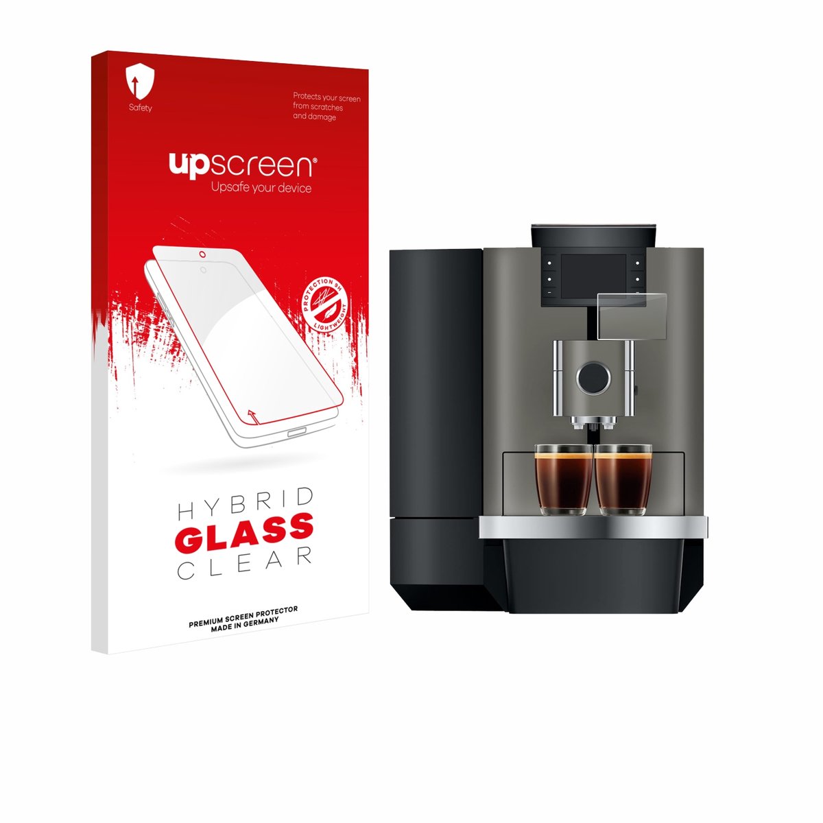 upscreen - Screenprotector voor Jura X10 - Folie Beschermfolie Beschermglas transparant