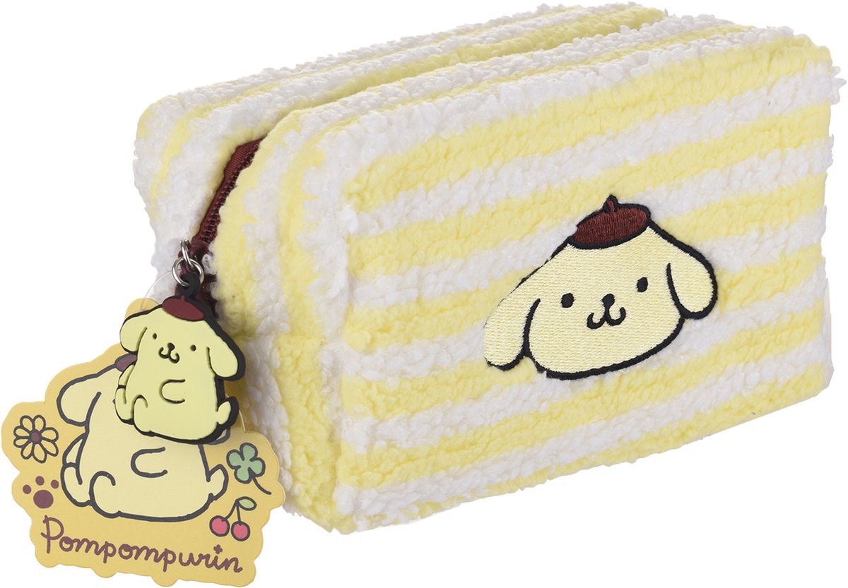 Hello Kitty Pompom - Toilettas Voor Vrouwen - Make Up Tasje - Etui - 17 x 9,5 cm