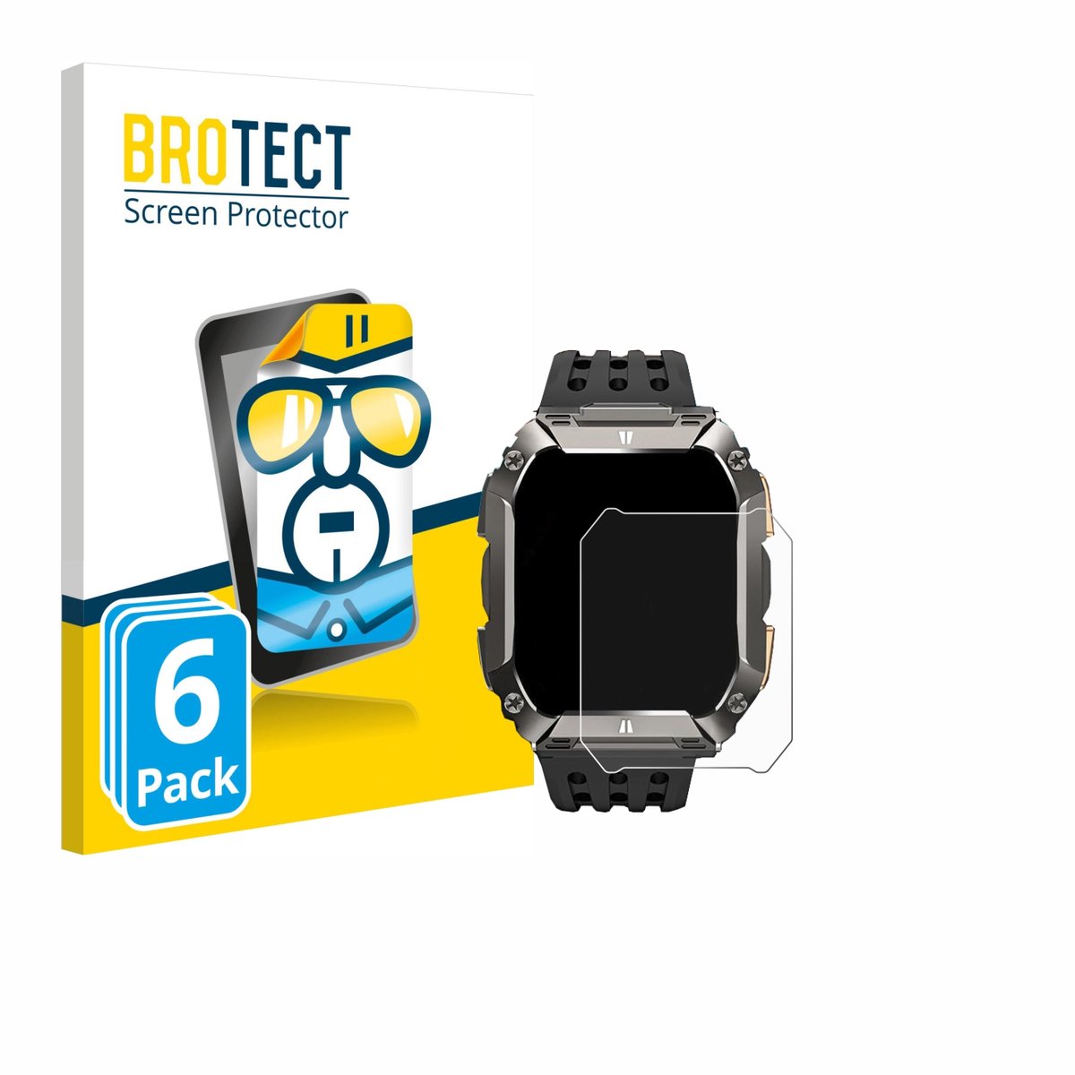 BROTECT - Screenprotector voor Banlvs G68 2.01" - Folie Beschermfolie transparant 6 Stuks