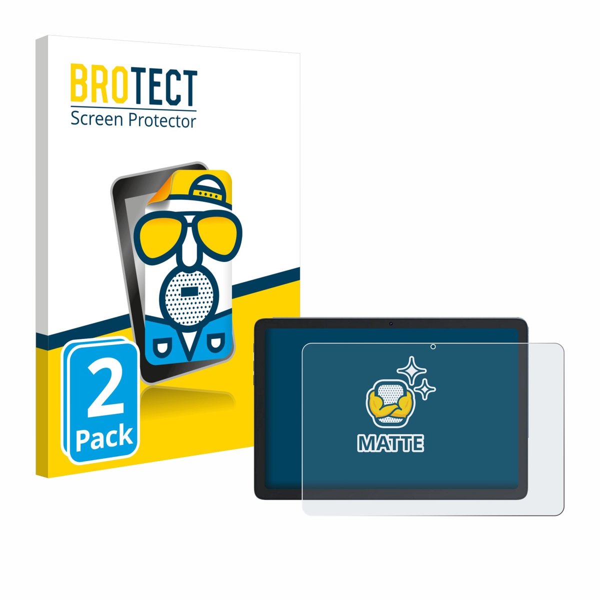 BROTECT - Screenprotector voor Cubot Tab 65 10.1" - Folie Beschermfolie matte 2 Stuks