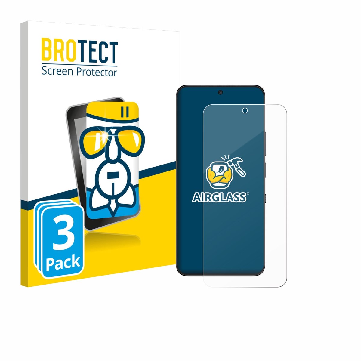 Screenprotector 3 Stuks voor TCL NXTPAPER 60 Ultra Beschermglas transparant