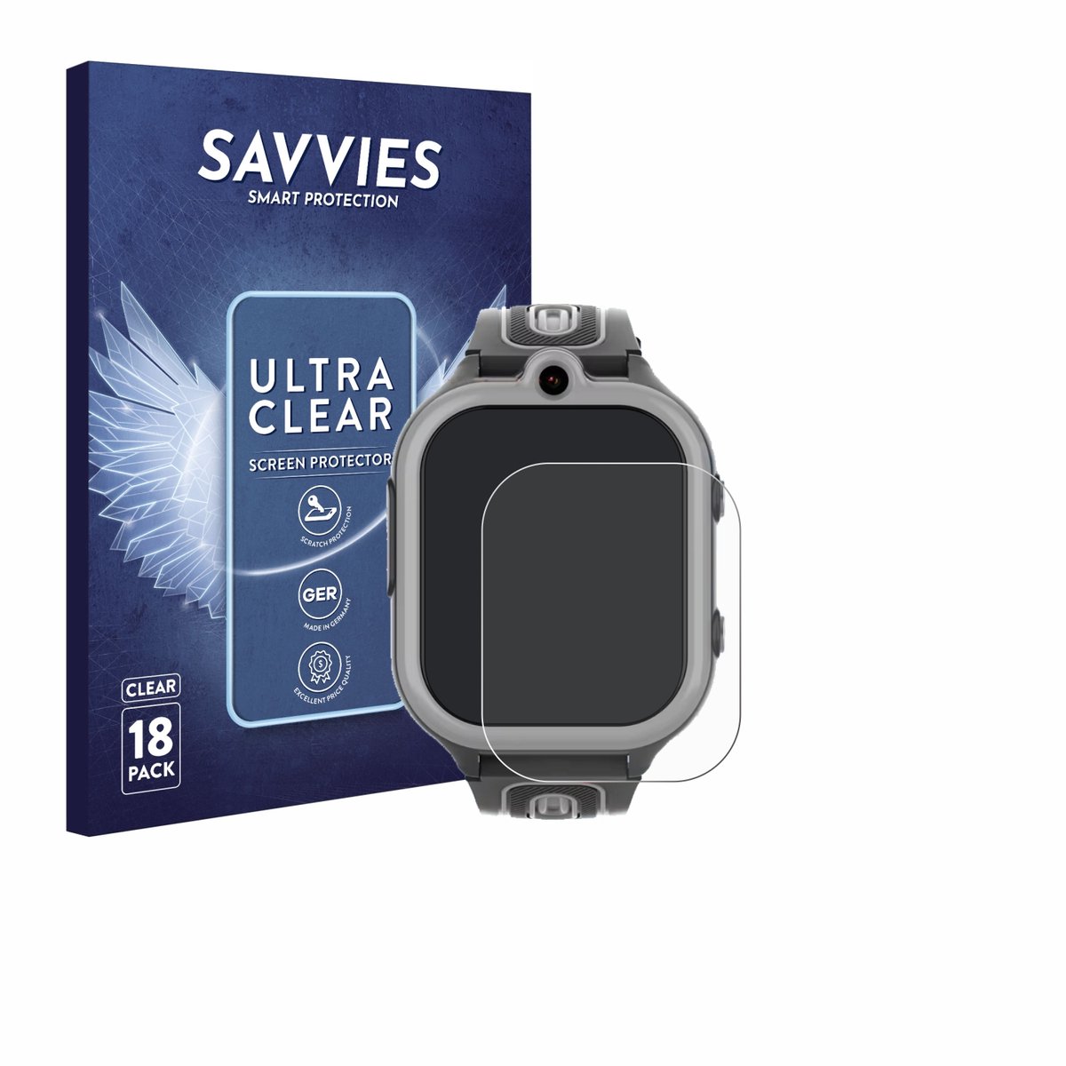 Savvies - Screenprotector voor Valdus DF91 - Folie Beschermfolie transparant 18 Stuks