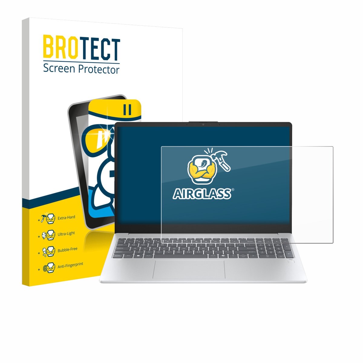 Screenprotector voor HP OmniBook 3 15 15-fn0653ng Beschermglas transparant