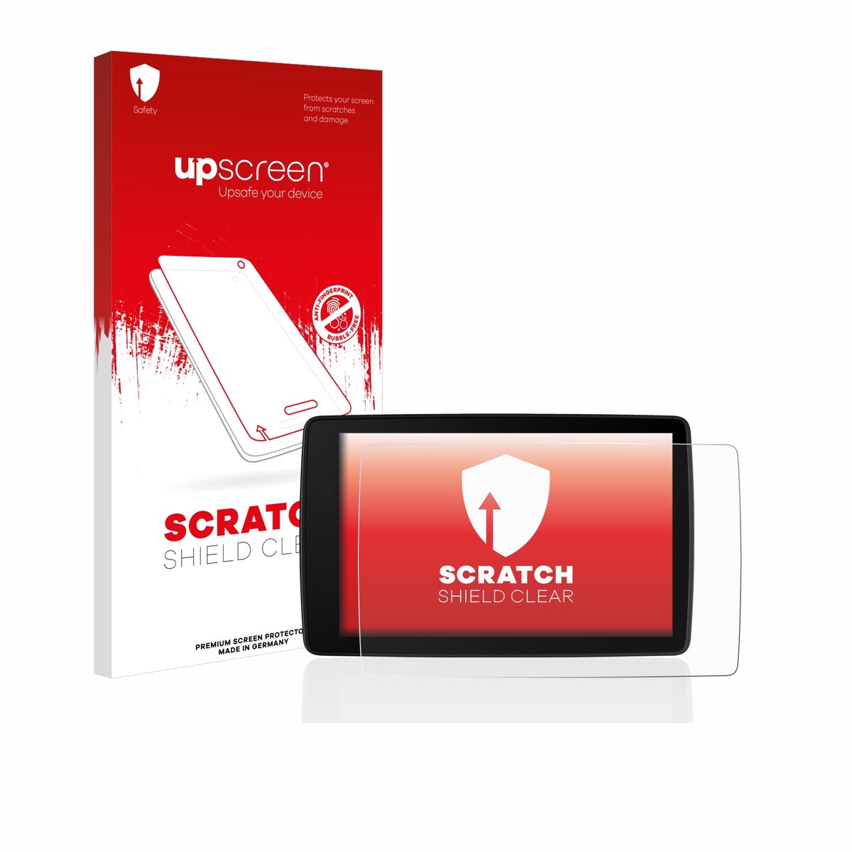 upscreen - Screenprotector voor BMW Motorrad Navigator VI - Folie Beschermfolie transparant