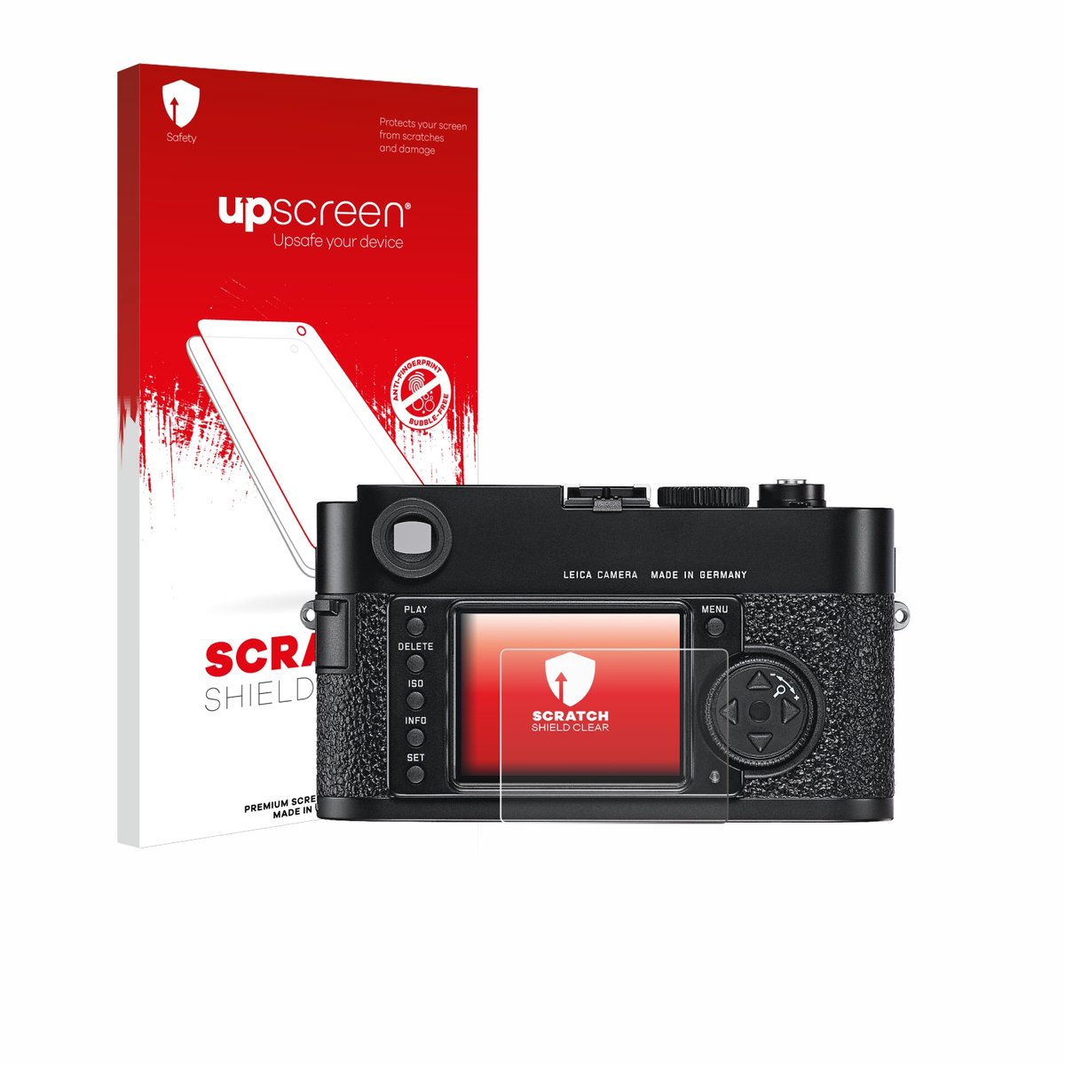 upscreen - Screenprotector voor Leica M9 - Folie Beschermfolie transparant