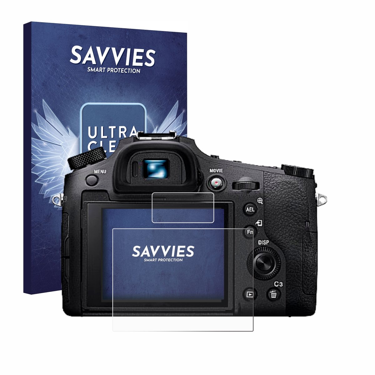 Savvies - Screenprotector voor Sony Cyber-Shot DSC-RX10 IV - Folie Beschermfolie transparant 18 Stuks