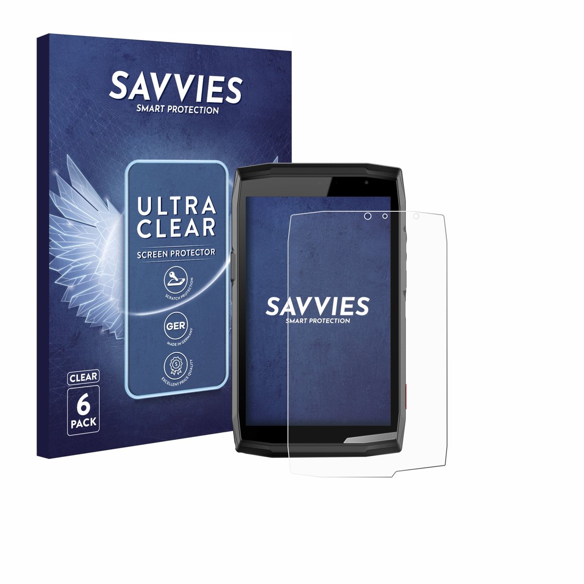 Savvies - Screenprotector voor Crosscall Core T5 - Folie Beschermfolie transparant 6 Stuks