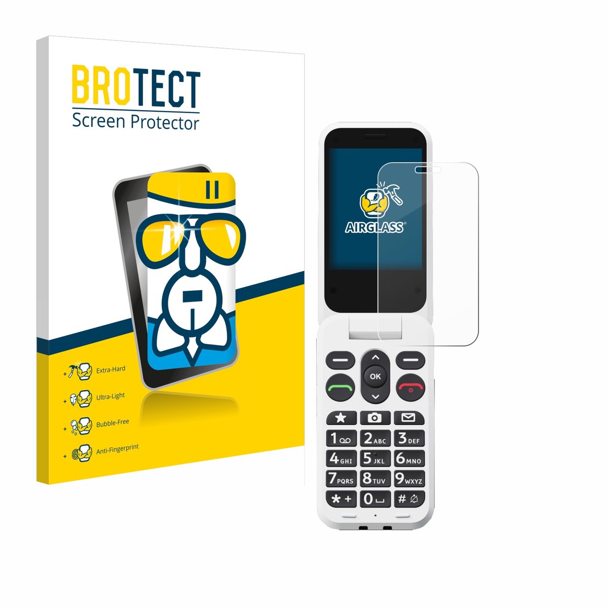Screenprotector voor Doro Leva L20 Beschermglas transparant