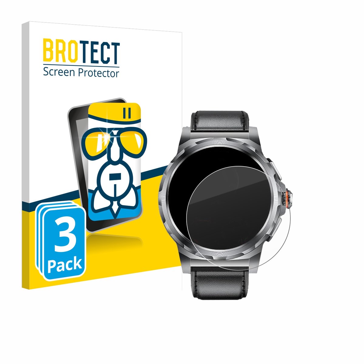 Screenprotector 3 Stuks voor LIGE SML6-R-E 1.43" Beschermglas transparant