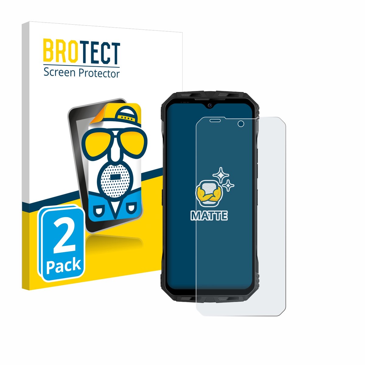 BROTECT - Screenprotector voor Doogee V Max Plus - Folie Beschermfolie matte 2 Stuks