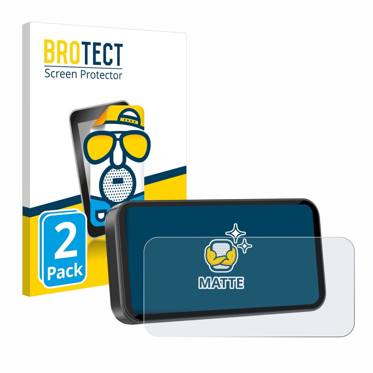BROTECT - Screenprotector voor Carpuride W603D 6.3" - Folie Beschermfolie matte 2 Stuks