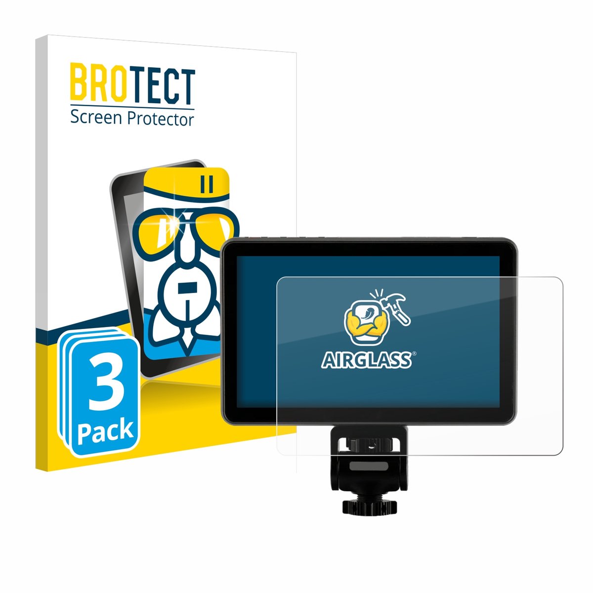 Screenprotector 3 Stuks voor Rollei Viltrox DC-X2 6" Beschermglas transparant