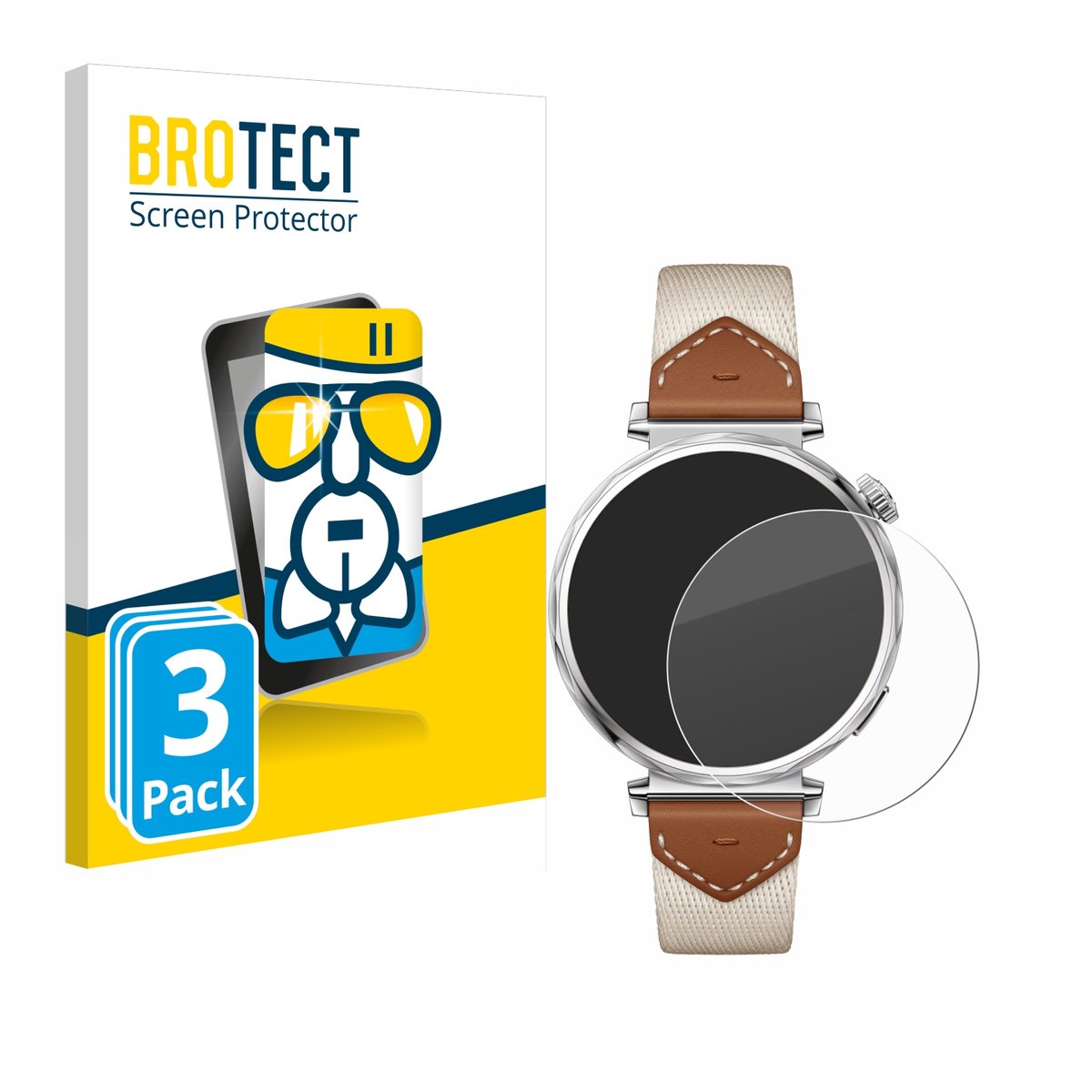 Screenprotector 3 Stuks voor Huawei Watch GT 5 (41 mm) Beschermglas transparant