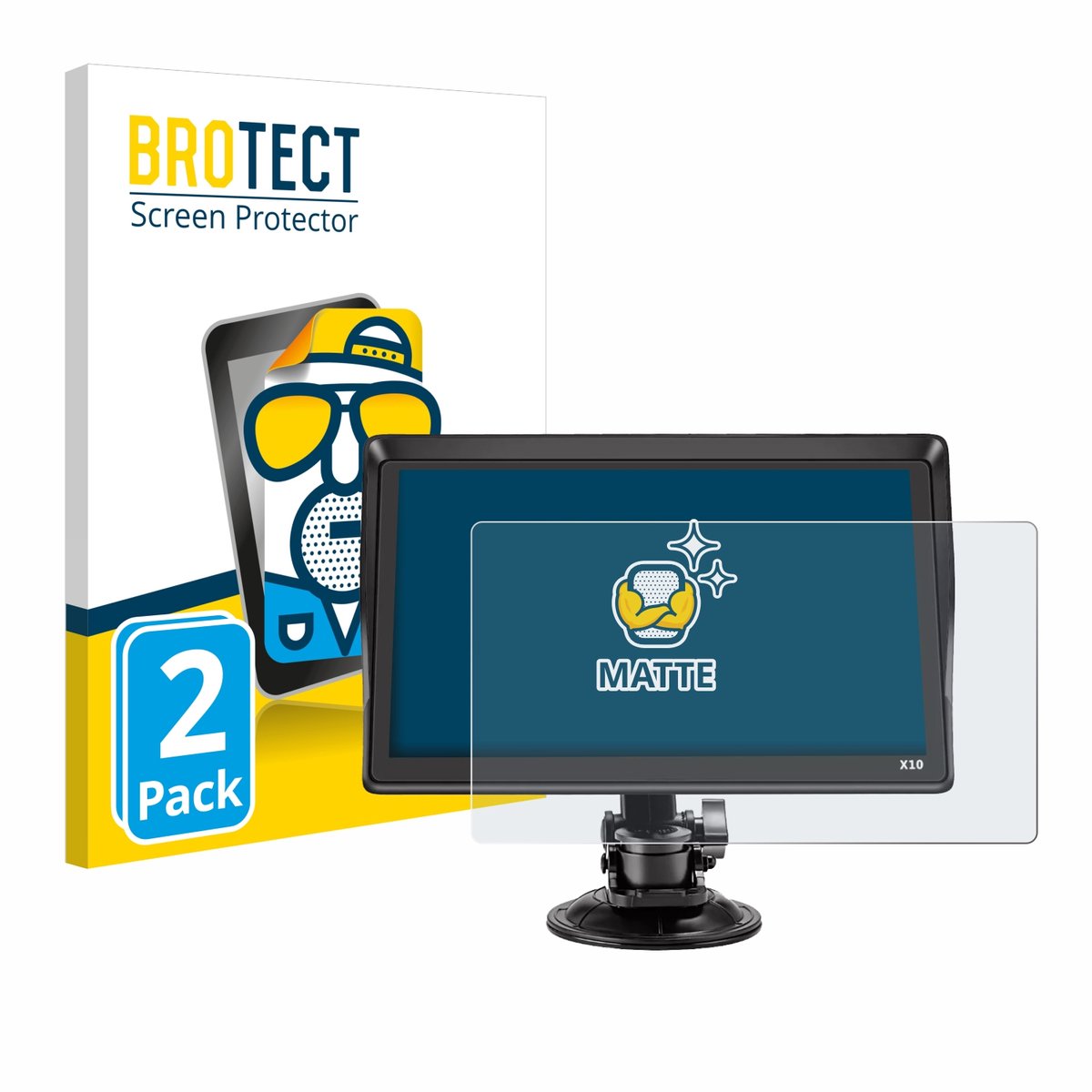 BROTECT - Screenprotector voor Xgody X10 9" - Folie Beschermfolie matte 2 Stuks
