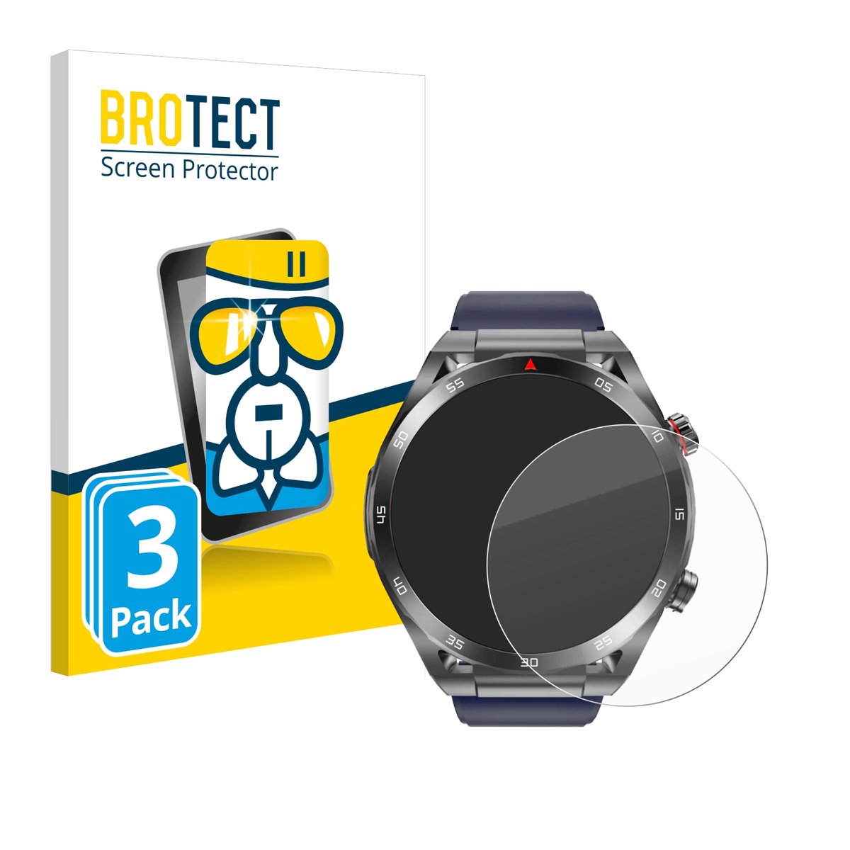 Screenprotector 3 Stuks voor Kardena Care One 2 Beschermglas transparant