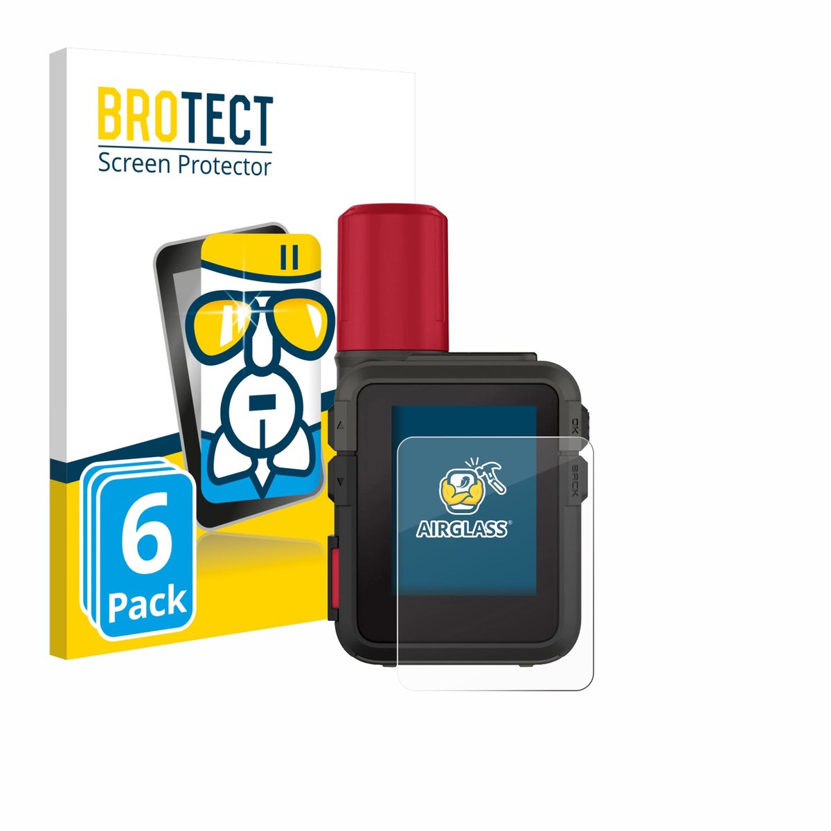 Screenprotector 6 Stuks voor Garmin inReach Mini 3 Plus Beschermglas transparant