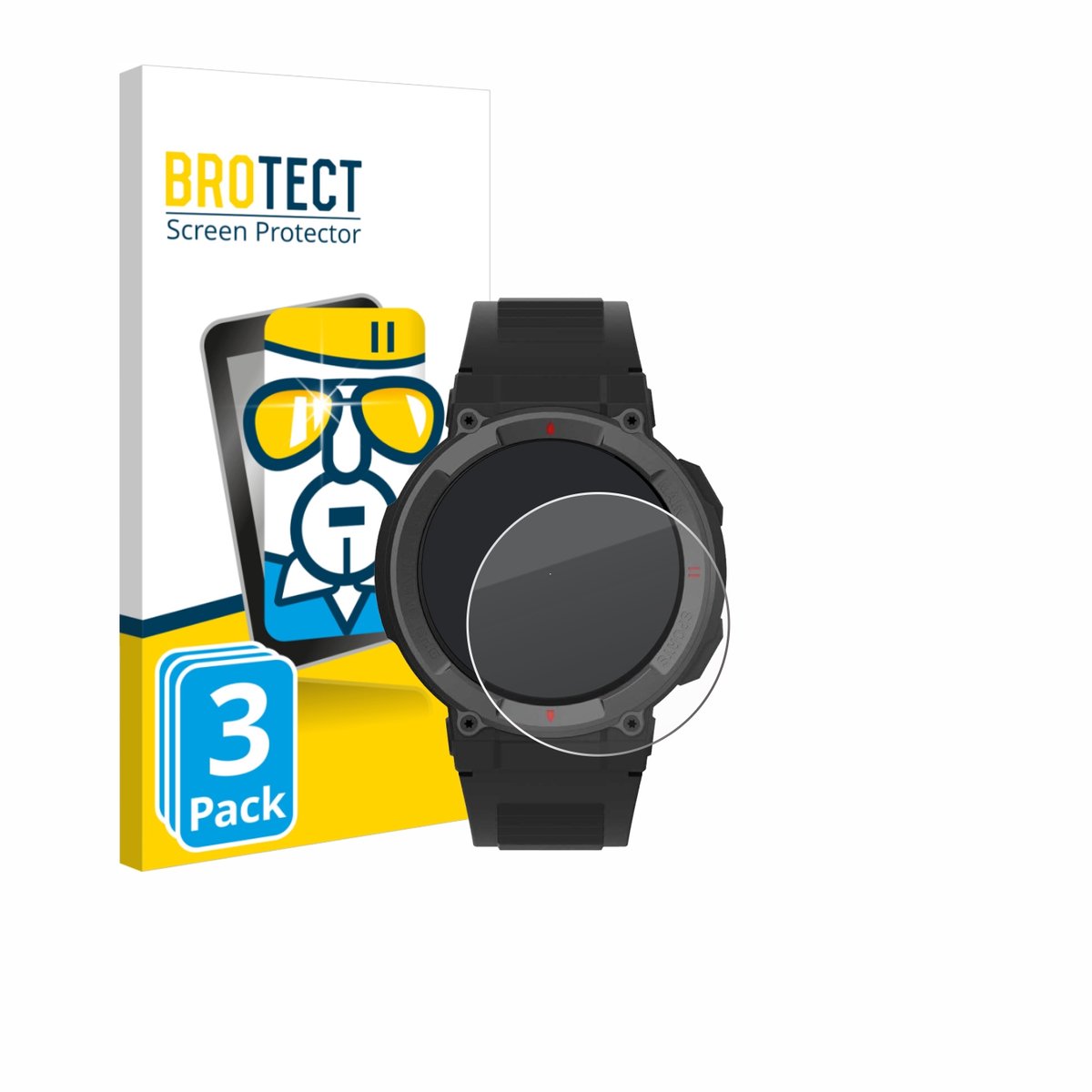 BROTECT - Glas Screenprotector voor Denver SWG-339 - Gehard Beschermglas 9H 3 Stuks