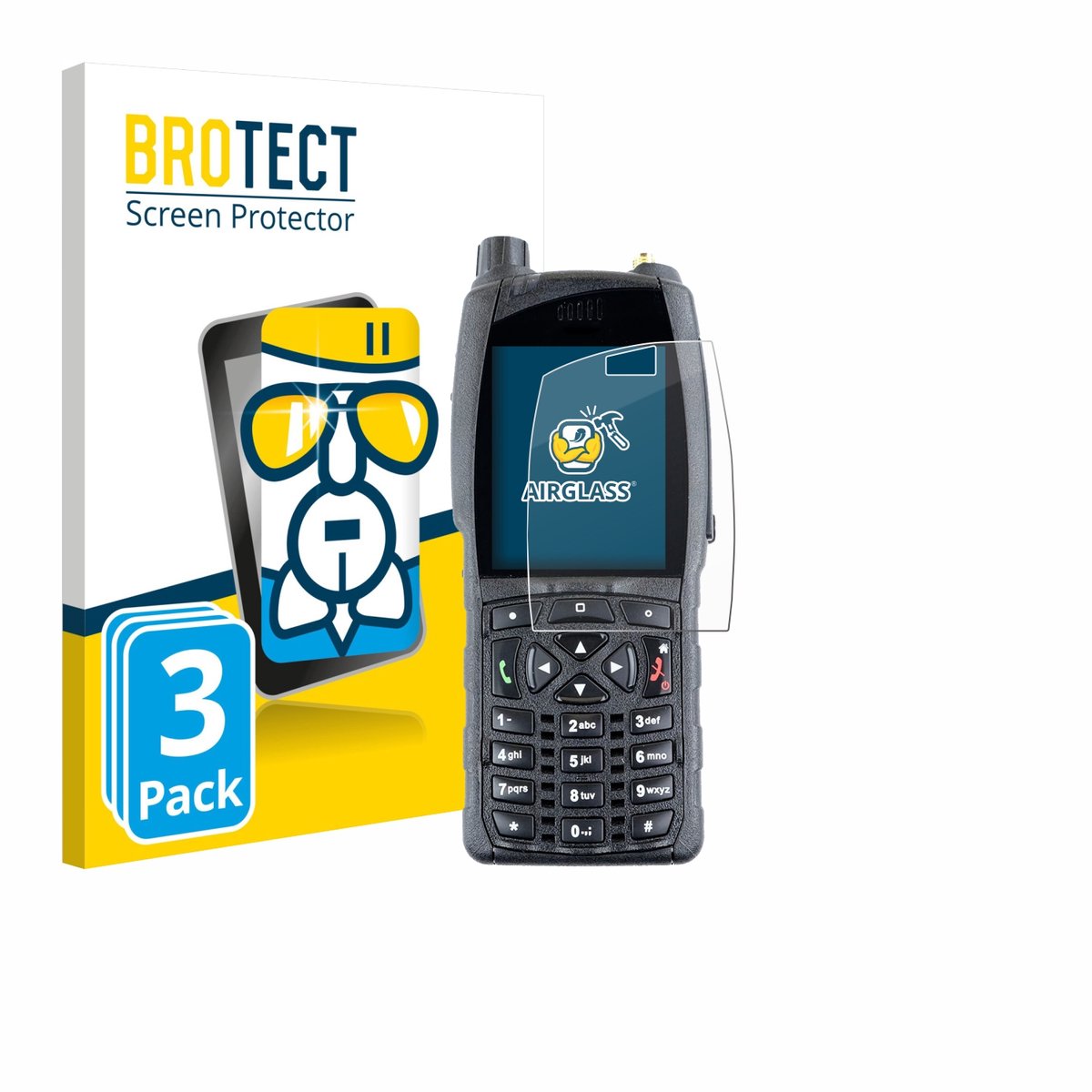Screenprotector 3 Stuks voor Sepura SC2020 Beschermglas transparant