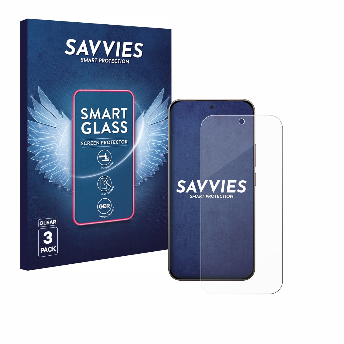 3 Stuks Savvies Screenprotector - geschikt voor Xiaomi 17 - beschermfolie glas transparant