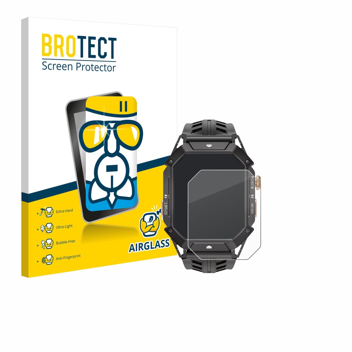 Screenprotector voor Oukitel BT80 Beschermglas transparant