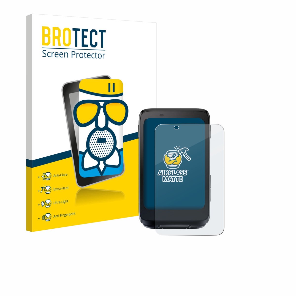 BROTECT - Screenprotector voor igpsport BiNavi - Folie Beschermfolie Beschermglas matte
