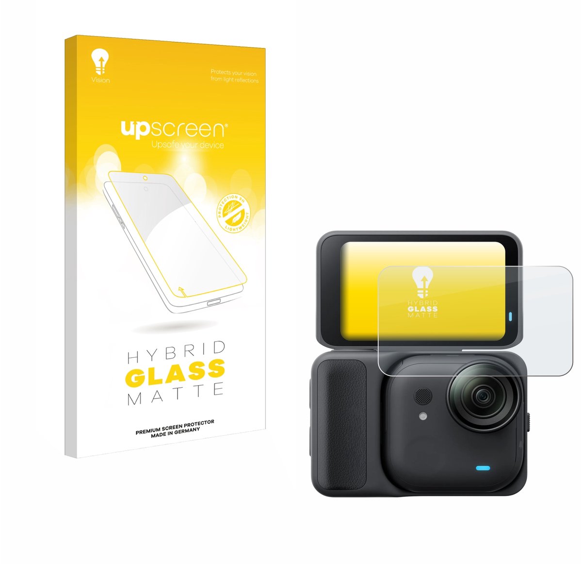 upscreen - Screenprotector voor Insta360 Go Ultra - Folie Beschermfolie Beschermglas matte