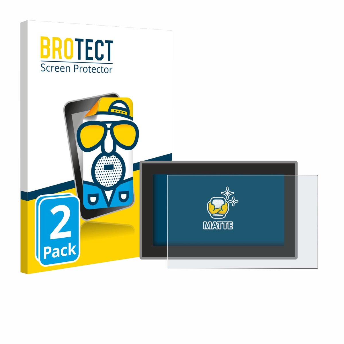 BROTECT - Screenprotector voor Voltcraft VC191 - Folie Beschermfolie matte 2 Stuks