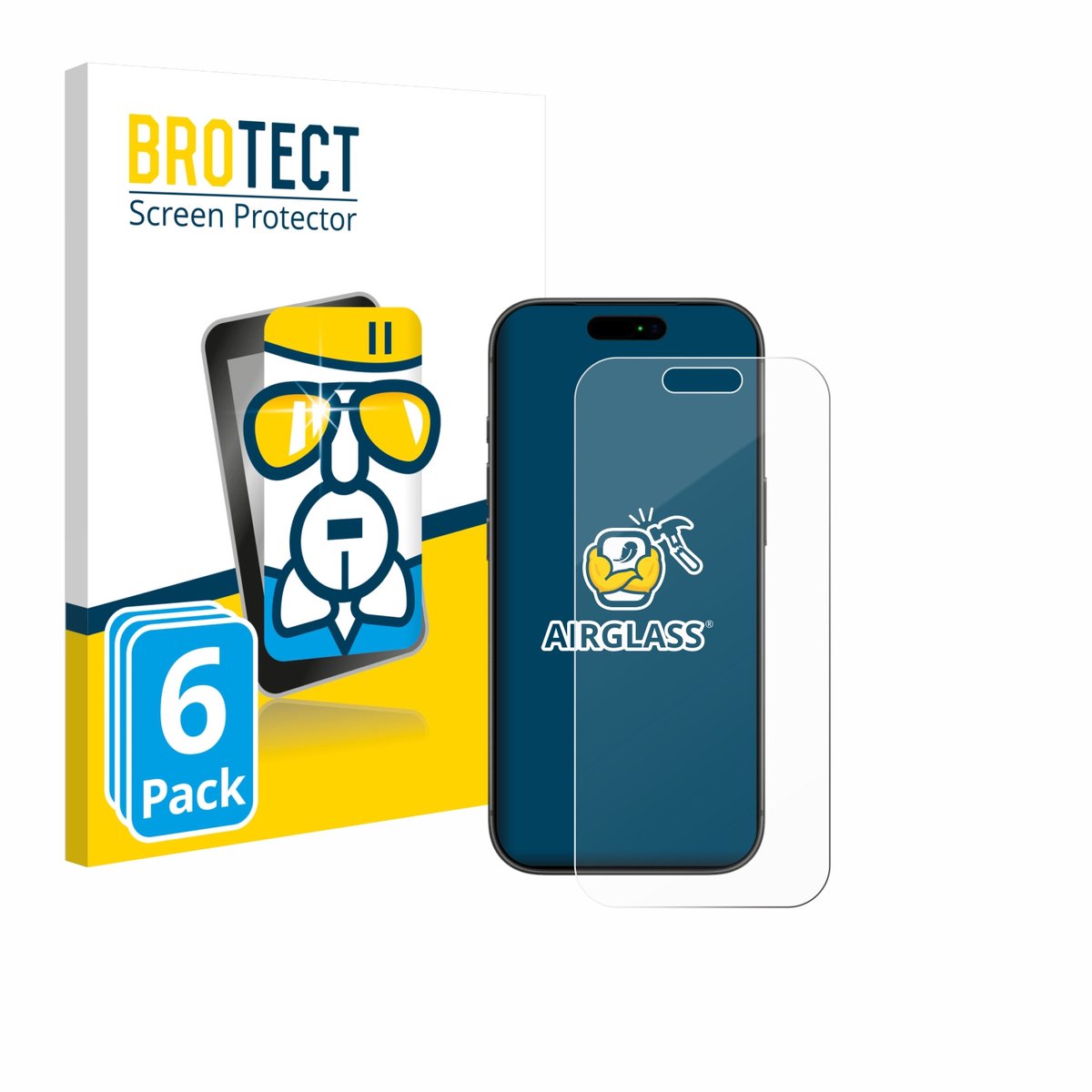 Screenprotector 6 Stuks voor Apple iPhone 17 Pro Beschermglas transparant