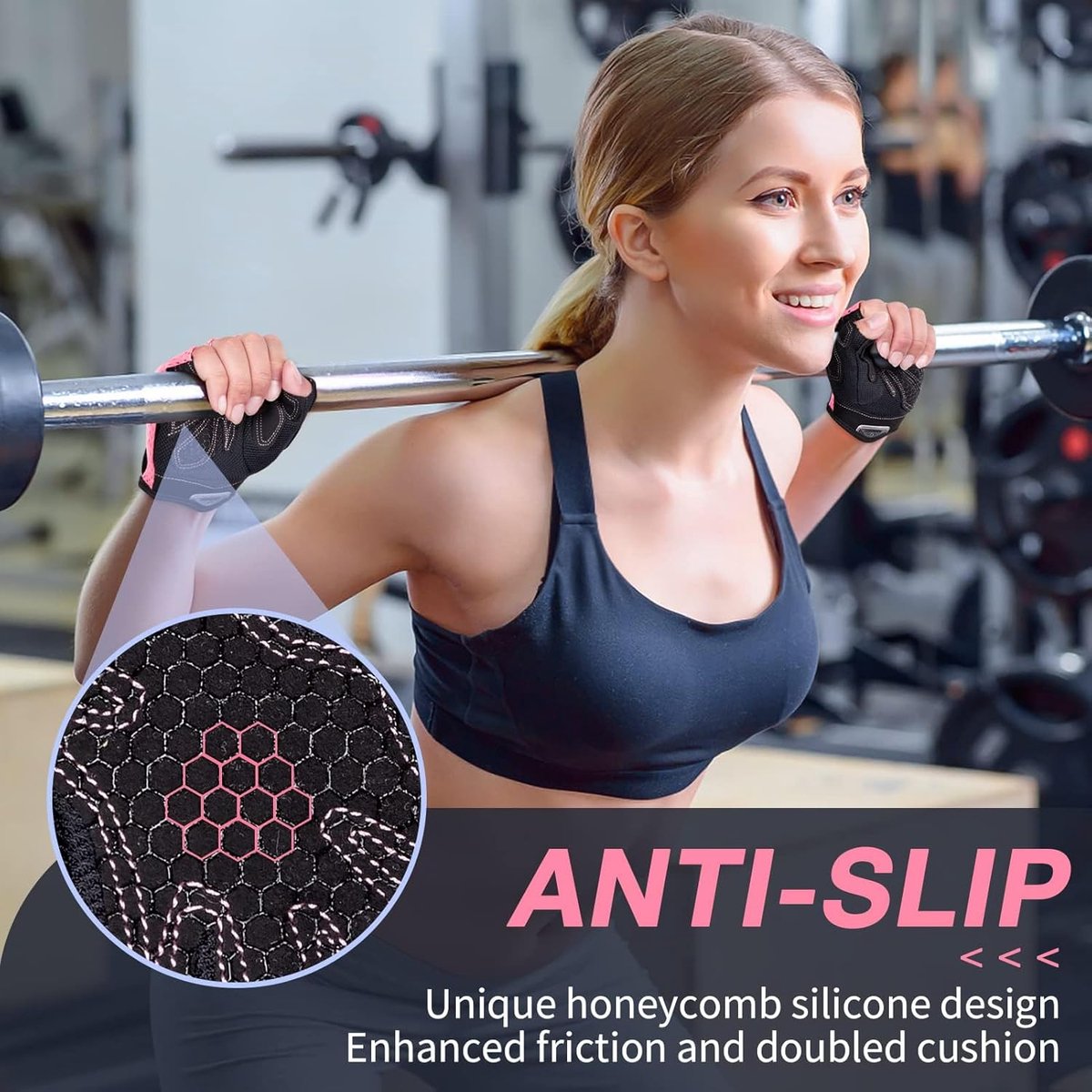 Fitnesshandschoenen – Ademend – Sporthandschoenen voor Krachttraining, Gym en Crossfit – Unisex — cadeau in Sport & Outdoor - foto 7