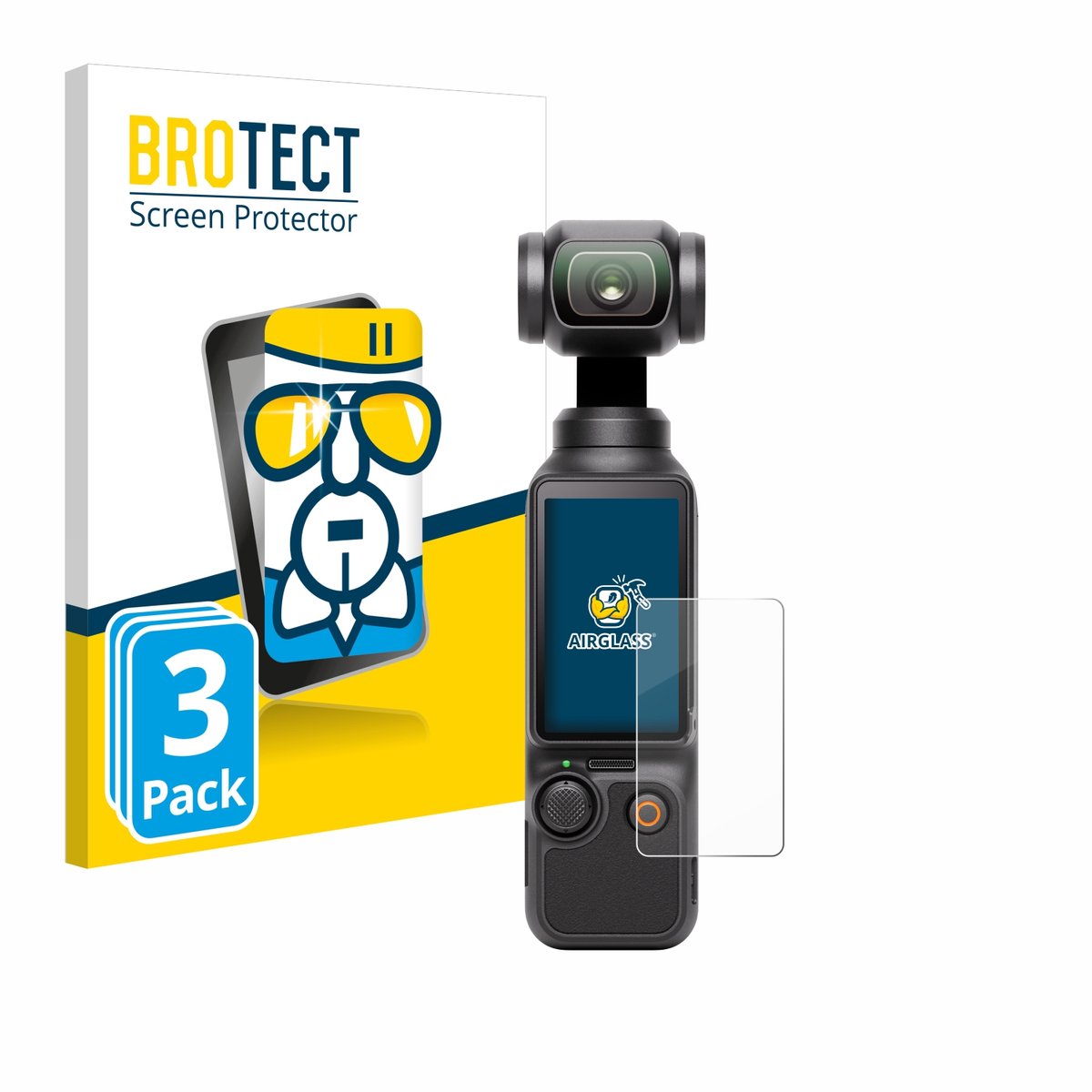 Screenprotector 3 Stuks voor DJI Osmo Pocket 3 Beschermglas transparant