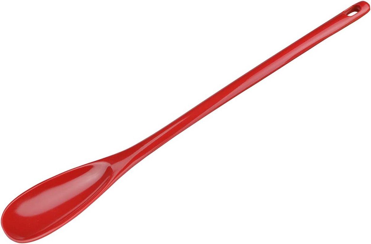 Hittebestendige Rode Melamine Menglepel 30 cm - Vaatwasserbestendig