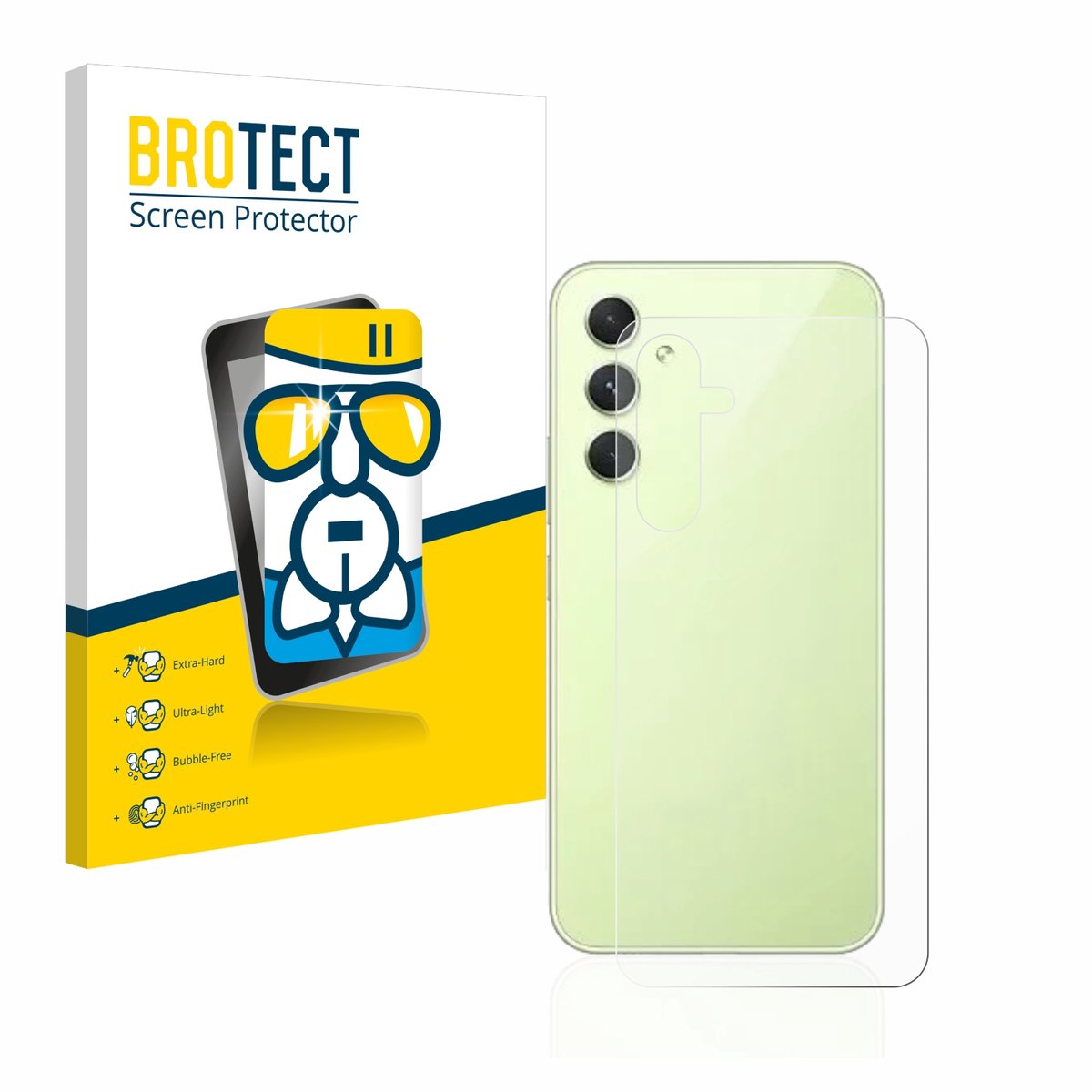 Screenprotector voor Samsung Galaxy A54 5G (Achterkant) Beschermglas transparant