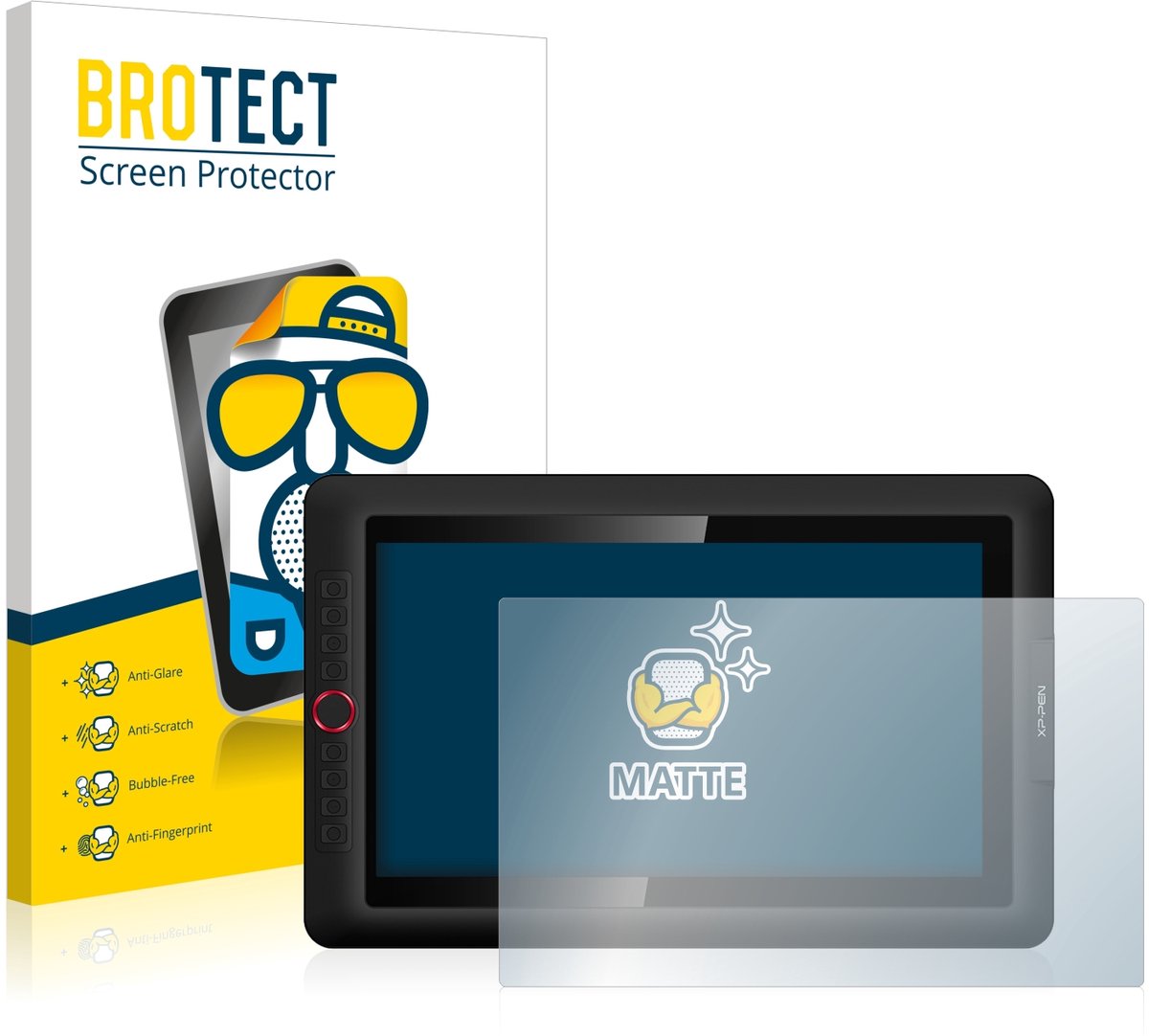 BROTECT - Screenprotector voor XP-Pen Artist 15.6 Pro - Folie Beschermfolie matte