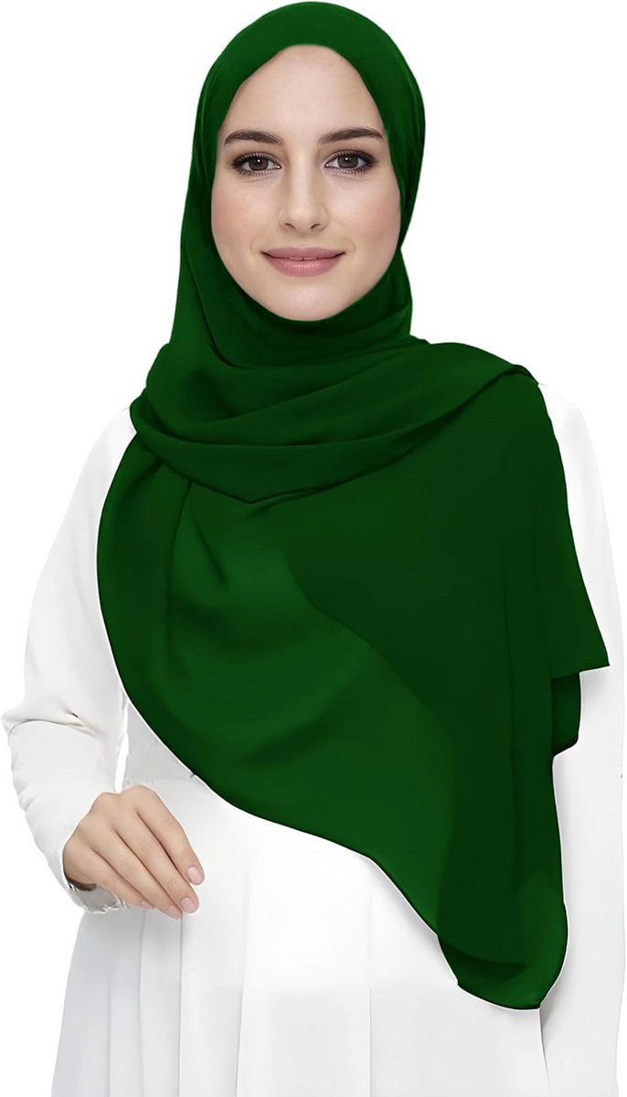 Lichtgewicht Chiffon Sjaal voor Dames - Islamitische Hoofddoek & Wrap