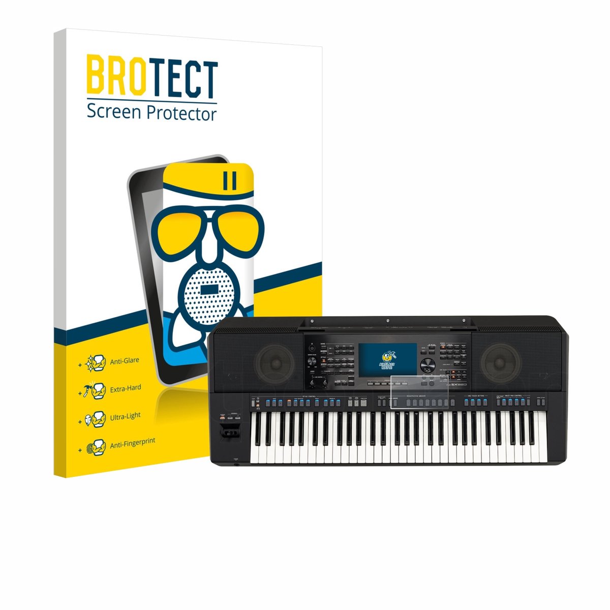 BROTECT - Screenprotector voor Yamaha PSR-SX920 - Folie Beschermfolie Beschermglas matte