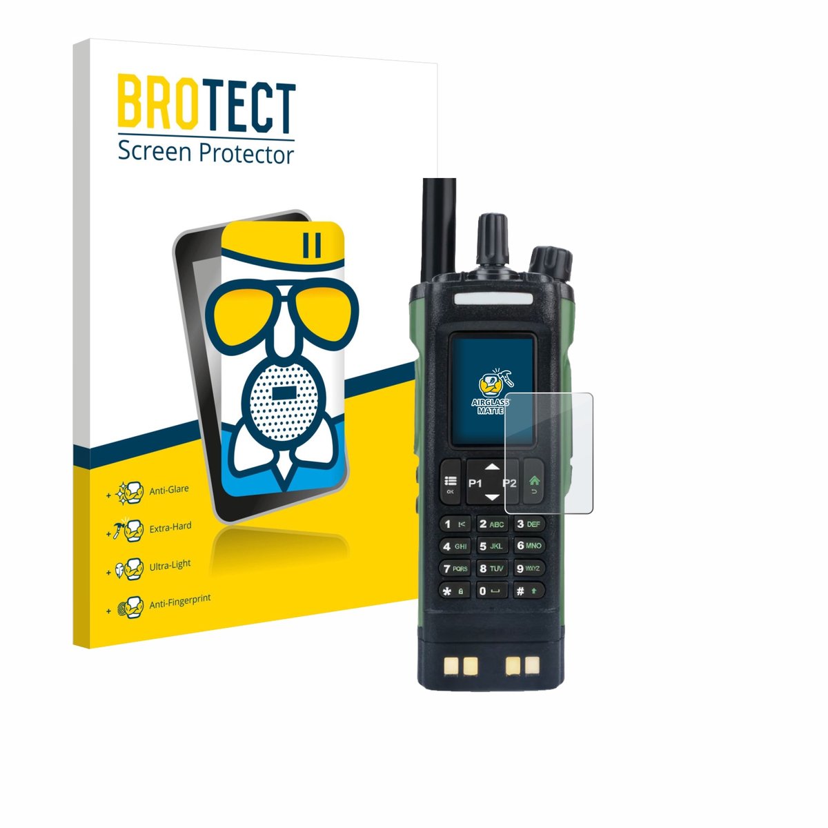 BROTECT - Screenprotector voor Baofeng DM-32 - Folie Beschermfolie Beschermglas matte