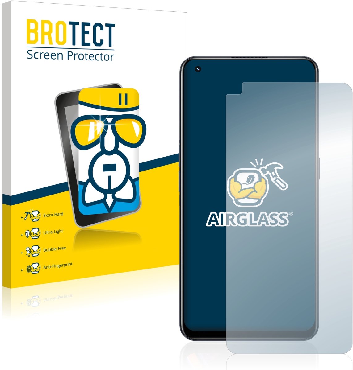 Screenprotector voor realme 9 Pro Plus Beschermglas transparant