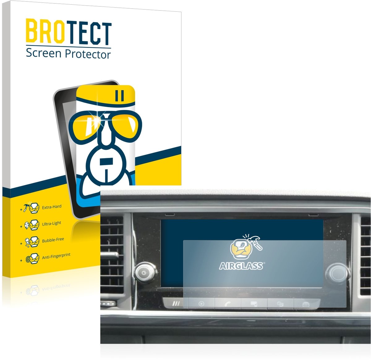 Screenprotector voor Seat Ateca 2021 Media System 8.25" Beschermglas transparant
