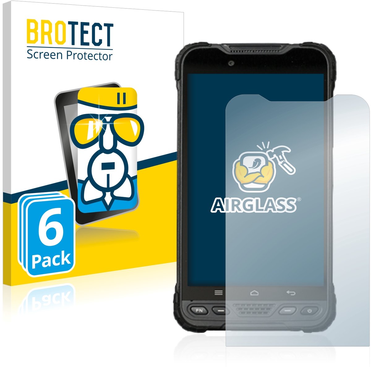 Screenprotector 6 Stuks voor UniStrong UT12P Beschermglas transparant