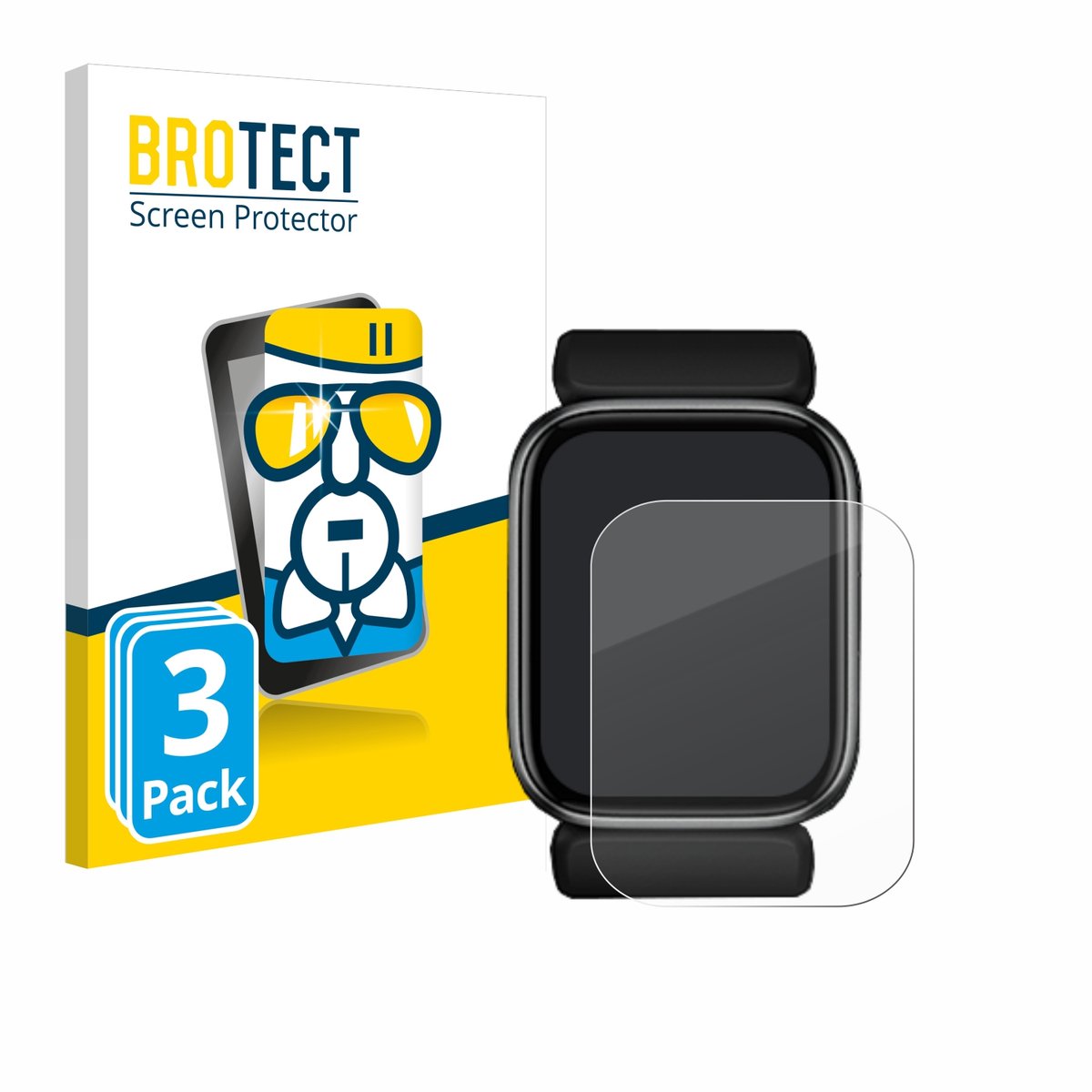 Screenprotector 3 Stuks voor YHE BP Doctor Fit Beschermglas transparant