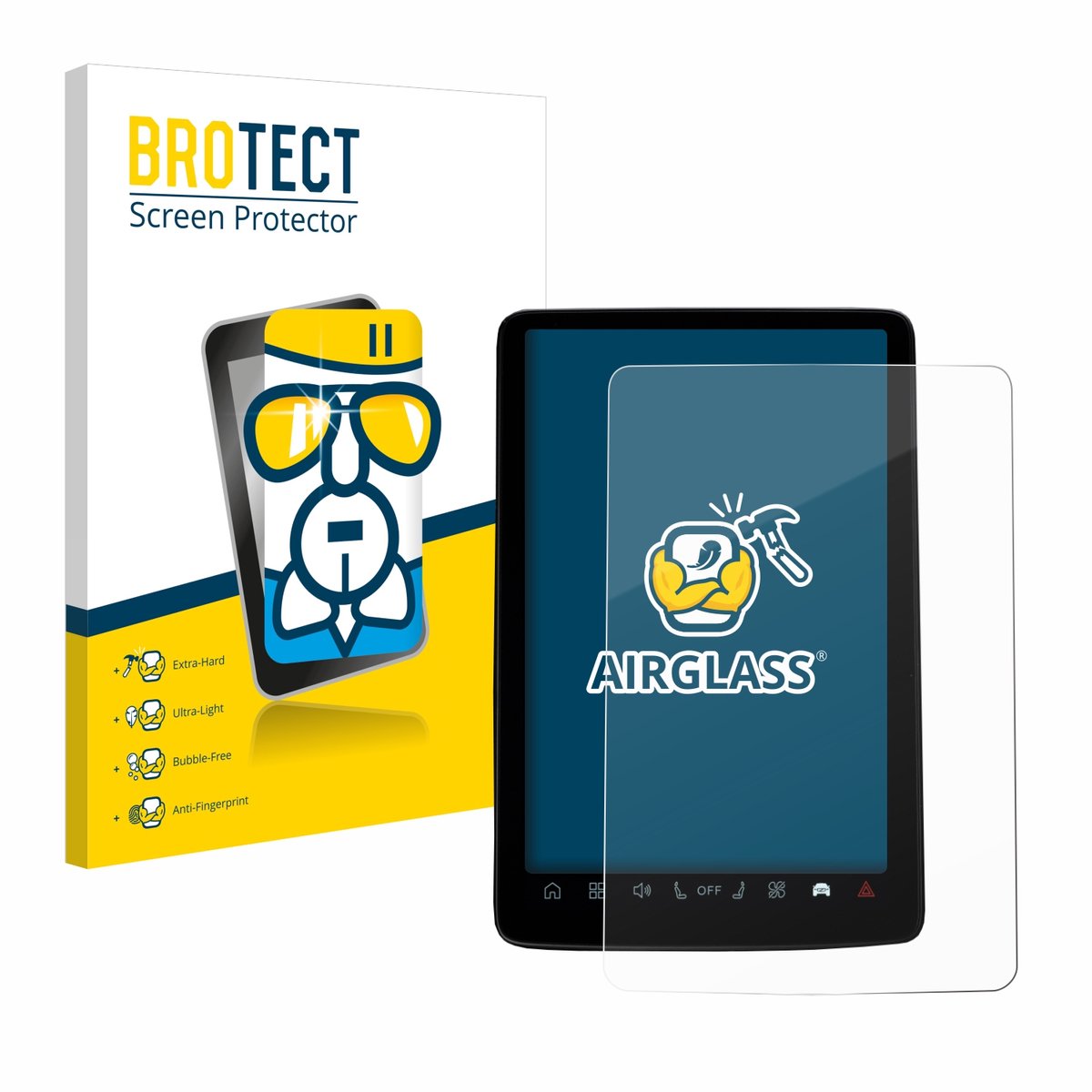 Screenprotector voor Volvo EX30 12.3" Beschermglas transparant