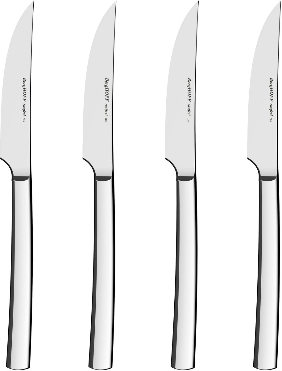 LEO 4-delige steakmessenset Pure - Metaal -