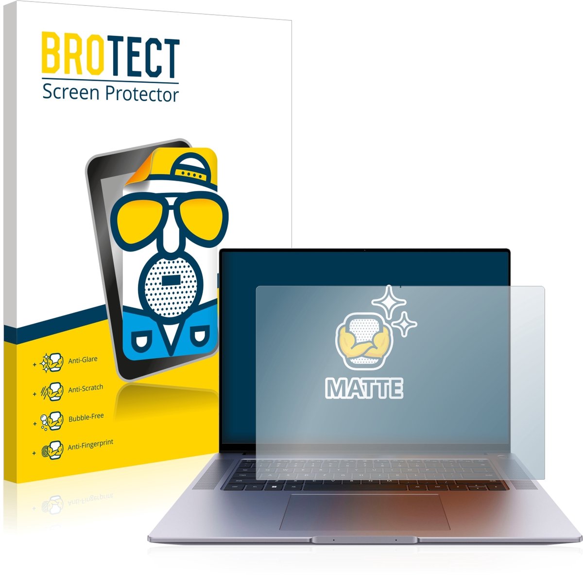 BROTECT - Screenprotector voor Huawei MateBook 16s - Folie Beschermfolie matte