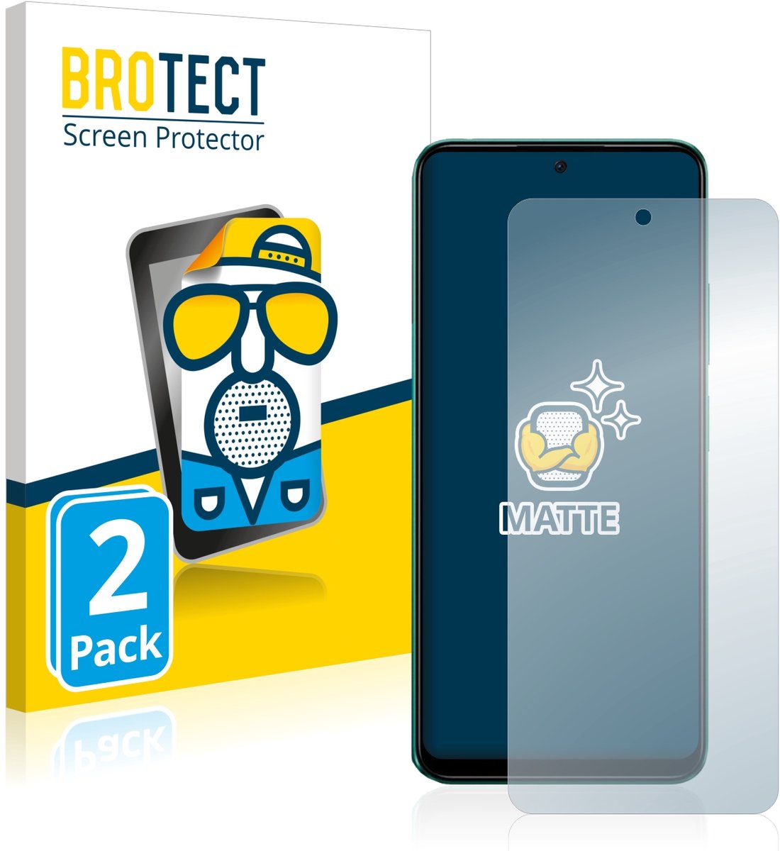 BROTECT - Screenprotector voor Xiaomi Poco X5 - Folie Beschermfolie matte 2 Stuks