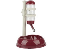 Allecto- Waterdispenser voor huisdieren - 500 ml - Geschikt voor levensmiddelen - Groot formaat - Aanpasbaar - Hoogte voor katten - Sociale EU - Bruin .