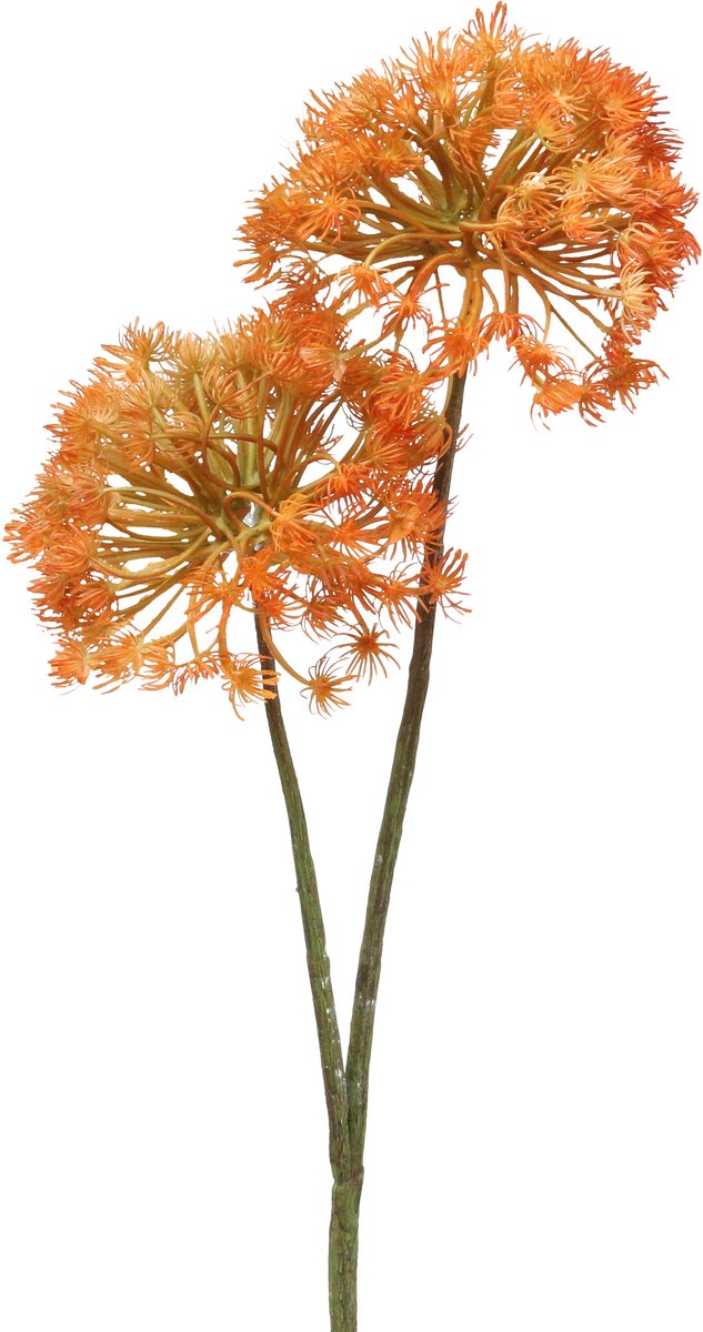 Viana Decoratietak kunsttak herfstdecoratie 2 bloeiwijzen oranje 82cm