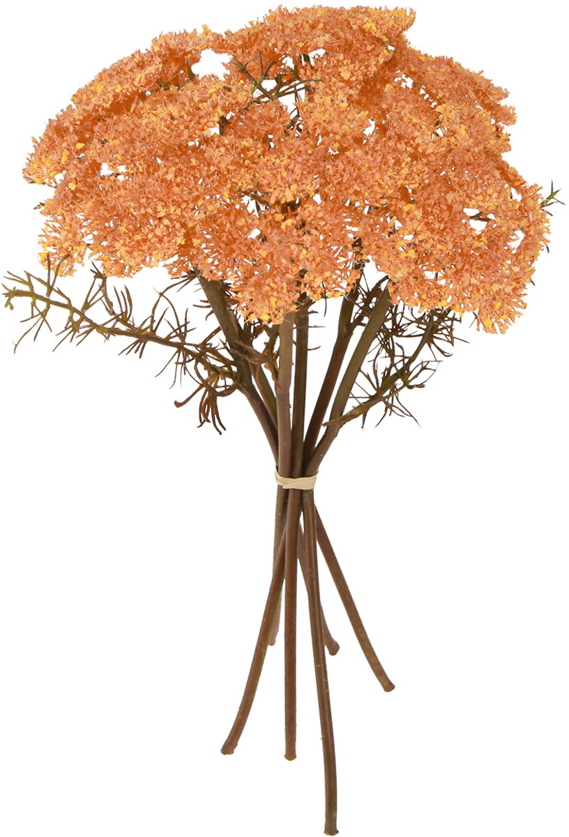 Viana Duizendblad kunstbloemen Achillea kunst oranje 30cm 6 stuks, 6 Stück