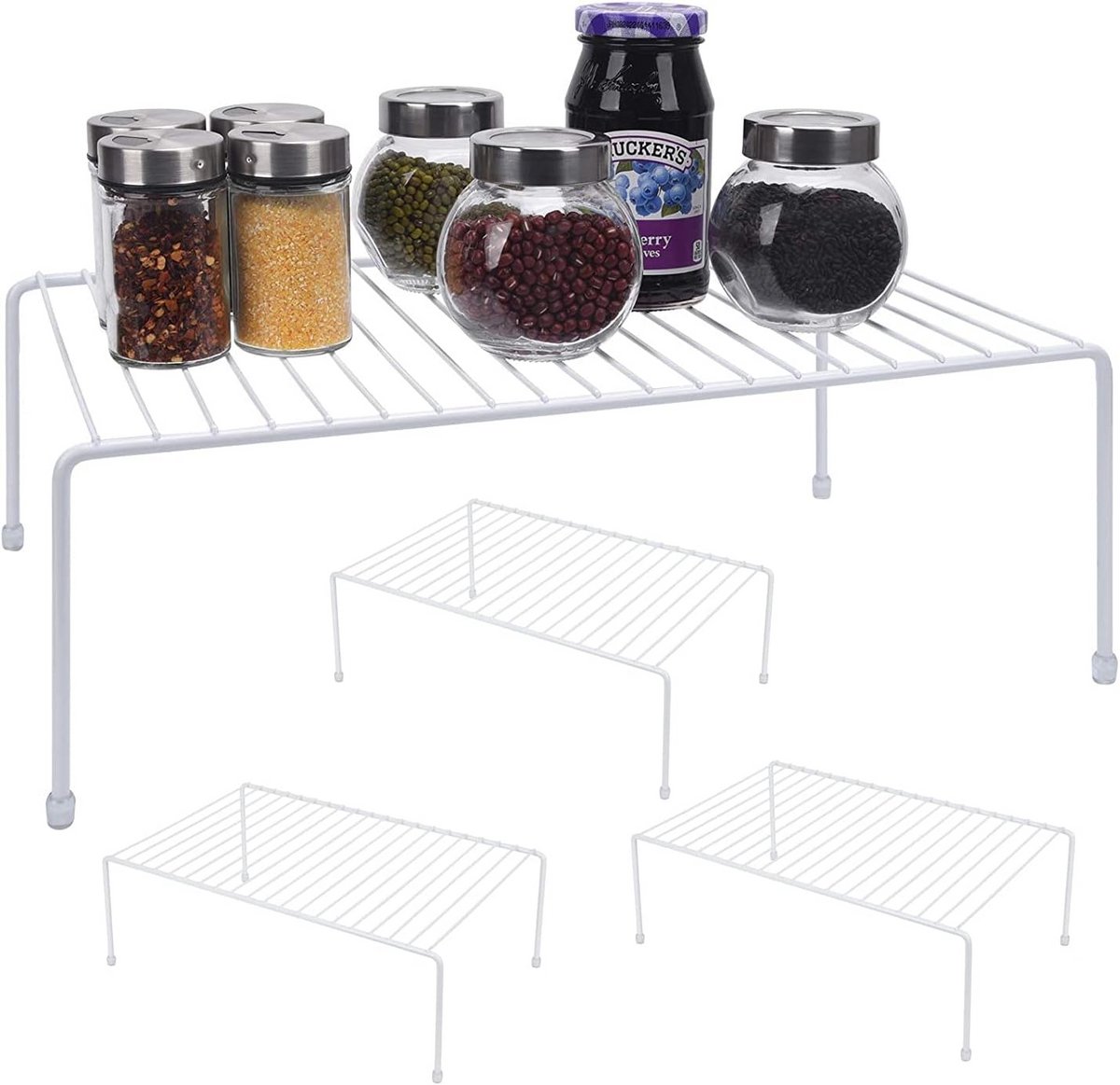 Uitbreidbare Kastplank Organizer voor Keuken en Badkamer Opslag